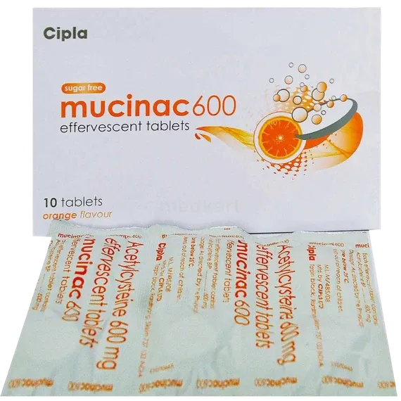 mucinac 600mg tablet 10's